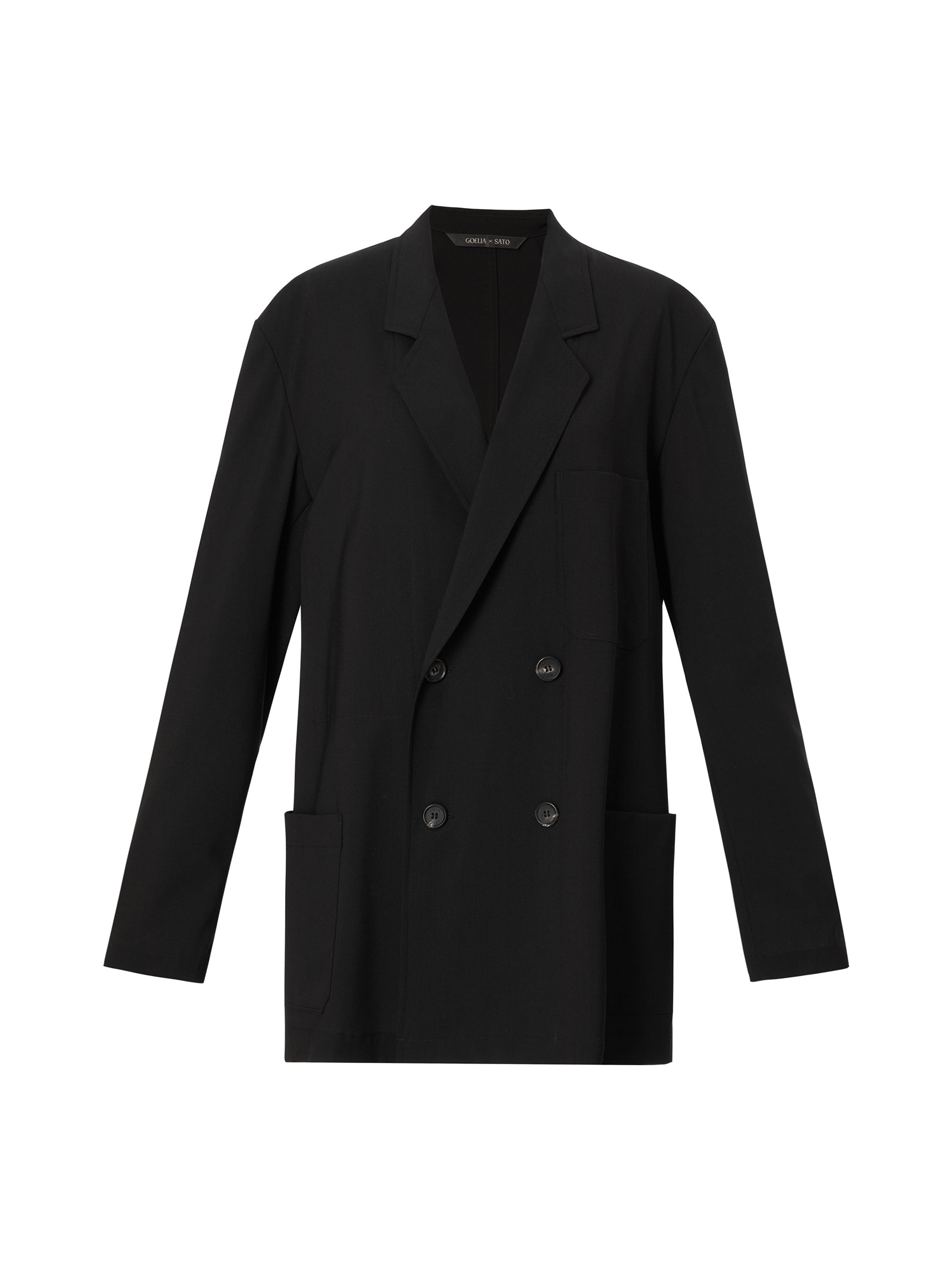 Machine Washable Wool Blend H-Line Unisex Blazer GOELIA