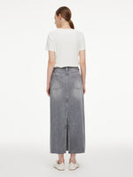 [Preview] Lyocell Cotton Blend Denim Women Column Skirt GOELIA