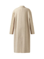 Wool Cashmere Herringbone Double-Faced Unisex Coat GOELIA
