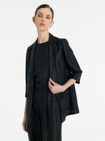 18 Momme Xiang Yun Silk One Button Women Blazer GOELIA