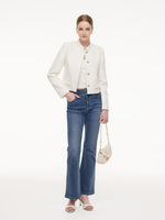 Stand Collar Single-Breasted Women Jacket GOELIA