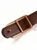 Minimalist Reversible Women Leather Belt GOELIA