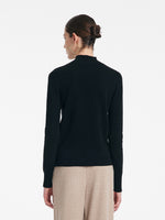 Cashmere Mock Neck Women Sweater GOELIA