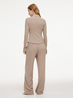 [Preview] Double-Brushed Stretch Zip Jacket And Pants Two-Piece Set GOELIA