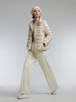 [Preview] Stand Collar Lightweight Women Goose Down Jacket GOELIA