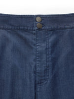 Denim High Waisted Women Wide Leg Cropped Culottes GOELIA