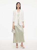 100% Acetate Women Slip Maxi Dress GOELIA