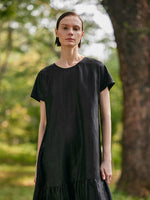 16 Momme Xiang Yun Silk Women Midi Dress GOELIA