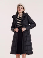 Hooded Pleated Goose Down Garment GOELIA