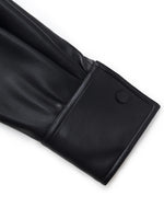PU Leather Zip-Up Women Jacket GOELIA