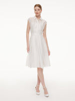 Tencel Acetate Blend Women Midi Shirt Dress GOELIA