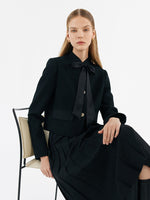 Crop Jacket With Flaps And Half Skirt Two-Piece Suit GOELIA