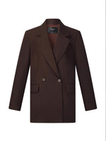 Relaxed H-Line Women Blazer With Detachable Cuffs GOELIA