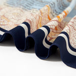 19 Momme Silk Map Printed Skirt GOELIA