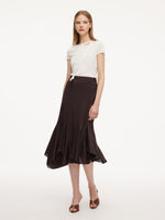 Cotton Blend High-Waisted Women Mermaid Skirt GOELIA