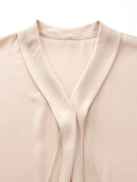 22MM Mulberry Silk Tie Neck Women Blouse GOELIA