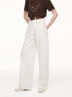 Lyocell Cotton Blend Denim Women Curved-Leg Jeans GOELIA