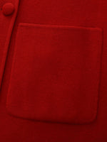 Tencel Wool Blend Double-Faced Women Coat With Detachable Collar GOELIA