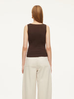 Square Neck Women Knit Tank Top GOELIA