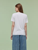 Two-pack (Black & White) Modal Round Neck Unisex T-Shirt GOELIA