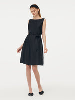 18MM Xiang Yun Silk Women Vest Mini Dress With Belt And Hairband GOELIA