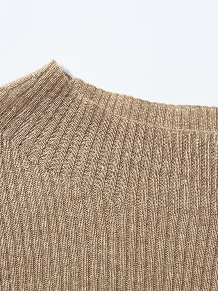 Machine Washable Wool Seamless Sweater GOELIA