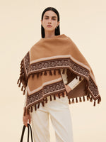 Loose Fringe Women Poncho Sweater GOELIA