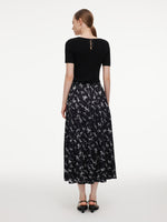 [Preview] Ribbon Print A-Line Women Skirt GOELIA