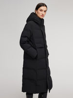 Thermal Tech Back Hooded Unisex Long Goose Down Coat GOELIA