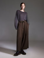 100% Linen Loose Fit Unisex Barrel Leg Pants GOELIA