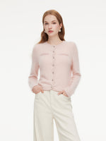 [Preview] 100% Brushed Cashmere Women Cardigan GOELIA