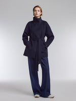 [Preview] Wool Cashmere Blend Double-Faced Women Wrap Coat GOELIA