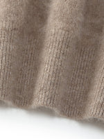 [Preview] 100% Brushed Cashmere V-Neck Women Sweater GOELIA