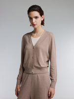 [Preview] Mock-Layered Knit Top And Pants Two-Piece Set GOELIA