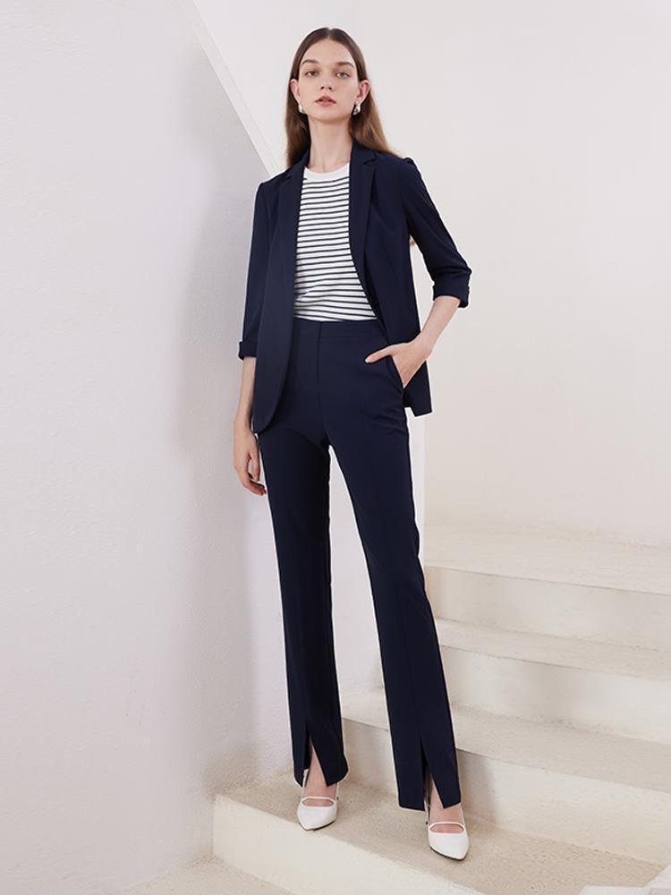 Slim Slit Flare Pants GOELIA