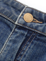 Denim Women Ankle-Length Cuffed Jeans GOELIA