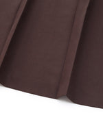 A-Line Side Slit Women Pleated Skirt GOELIA