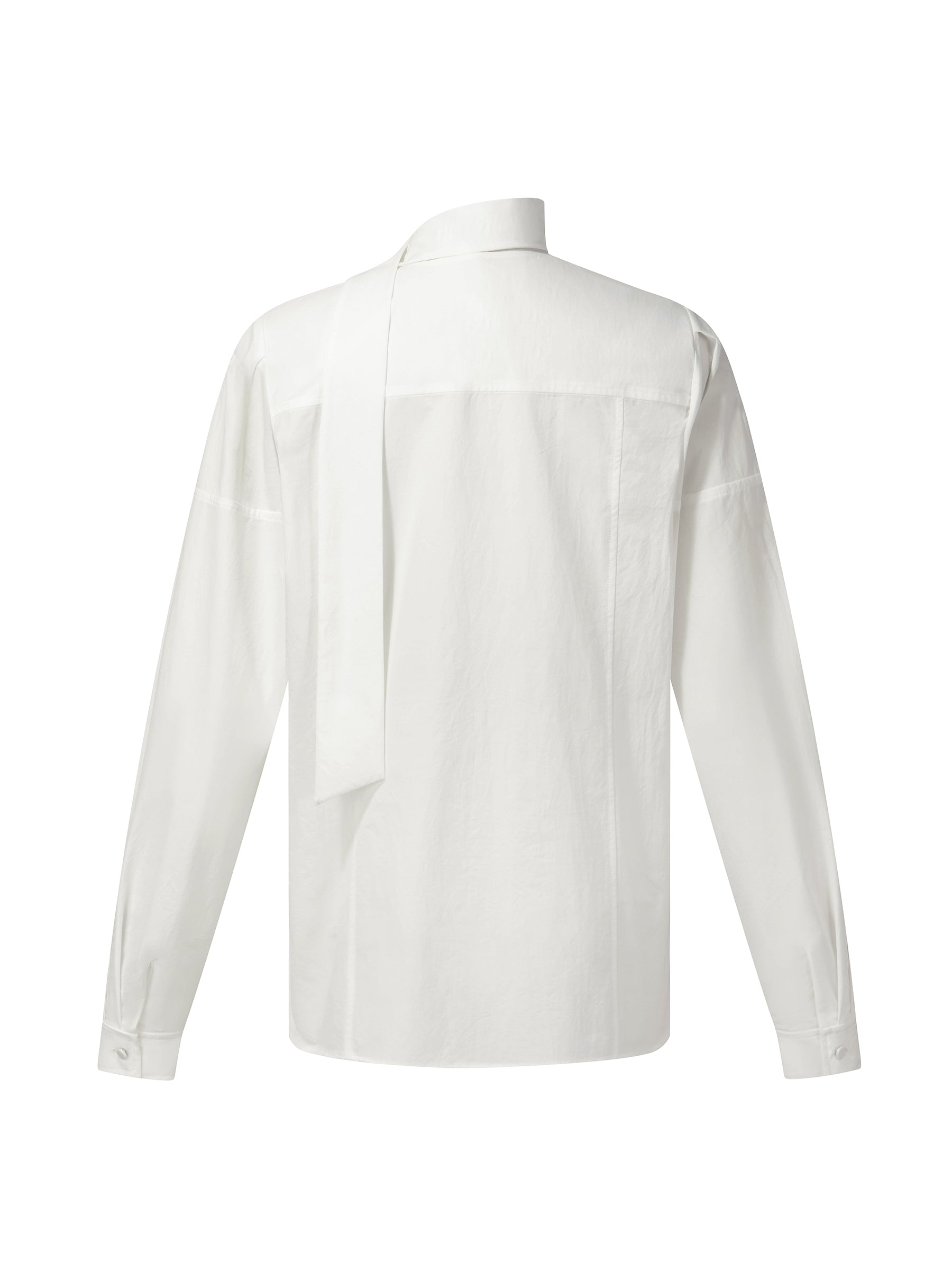 [Preview] V-Neck Long Sleeve Women Blouse With Ribbon GOELIA