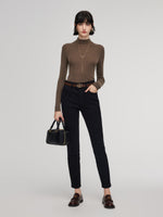 Pre-Order Denim Fleece Lined Women Skinny Jeans GOELIA