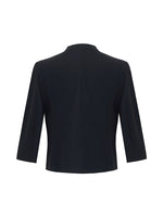 Triacetate 3/4 Sleeves Women Crop Blazer GOELIA