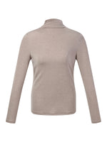 [Preview] Tencel Acetate Silk Blend Women Mock Neck Knit Top GOELIA