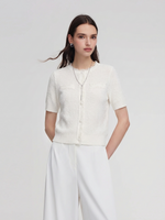 Frayed Edge Women Knit Top GOELIA