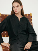 18 Momme Xiang Yun Silk Diagonal Placket Women Jacket GOELIA