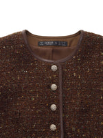 [Preview] Wool Blend Tweed Sequins Women Jacket GOELIA