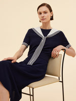 Tencel Blend Knit Top And Column Skirt Two-Piece Set GOELIA