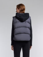 [Preview] Goose Down Vest And Knit Zip-Up Hoodie Two-Piece Set GOELIA