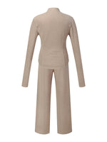 [Preview] Double-Brushed Stretch Zip Jacket And Pants Two-Piece Set GOELIA