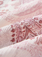 10MM Mulberry Silk Back Tie Paisley Print Women Maxi Dress GOELIA