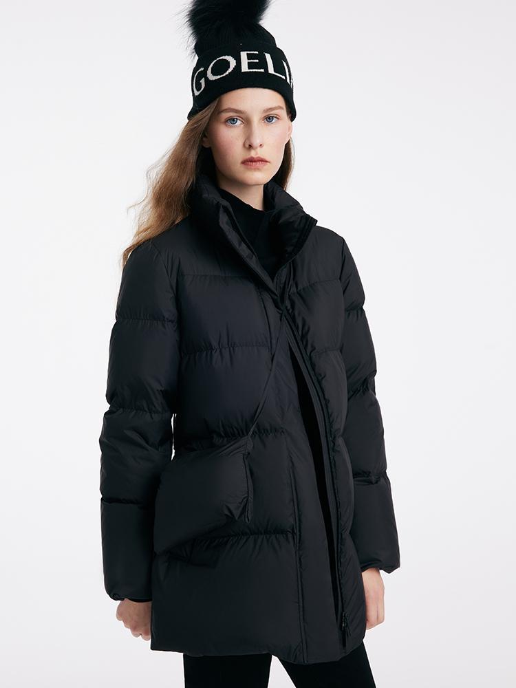 Triple Protection Fabric Goose Down Garment With Scarf GOELIA