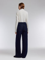 [Preview] Denim Fleece Lined Women Curved Jeans GOELIA